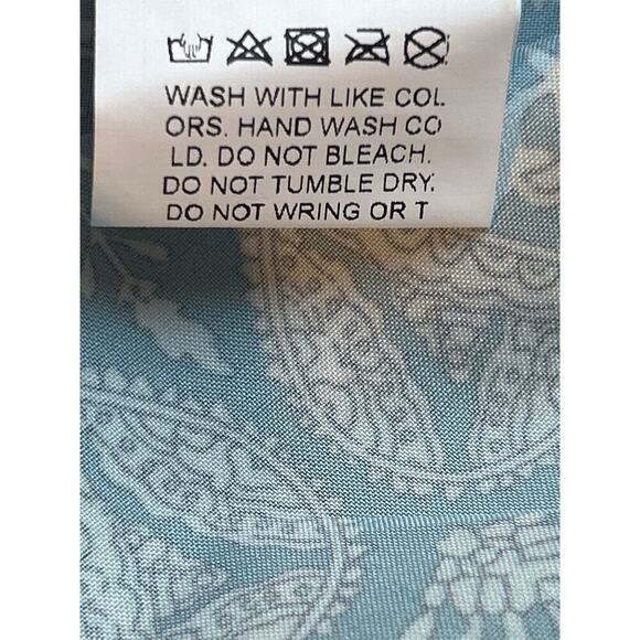 Emery Rose Women’s Blouse Teal Pattern Size Medium Chain Halter Style NWT - Picture 7 of 7